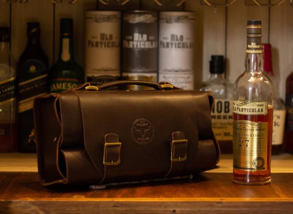 Leather Whiskey Carrier