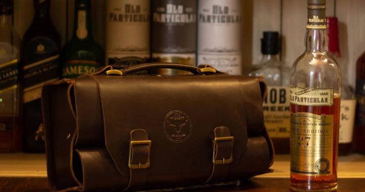 Leather Whiskey Carrier