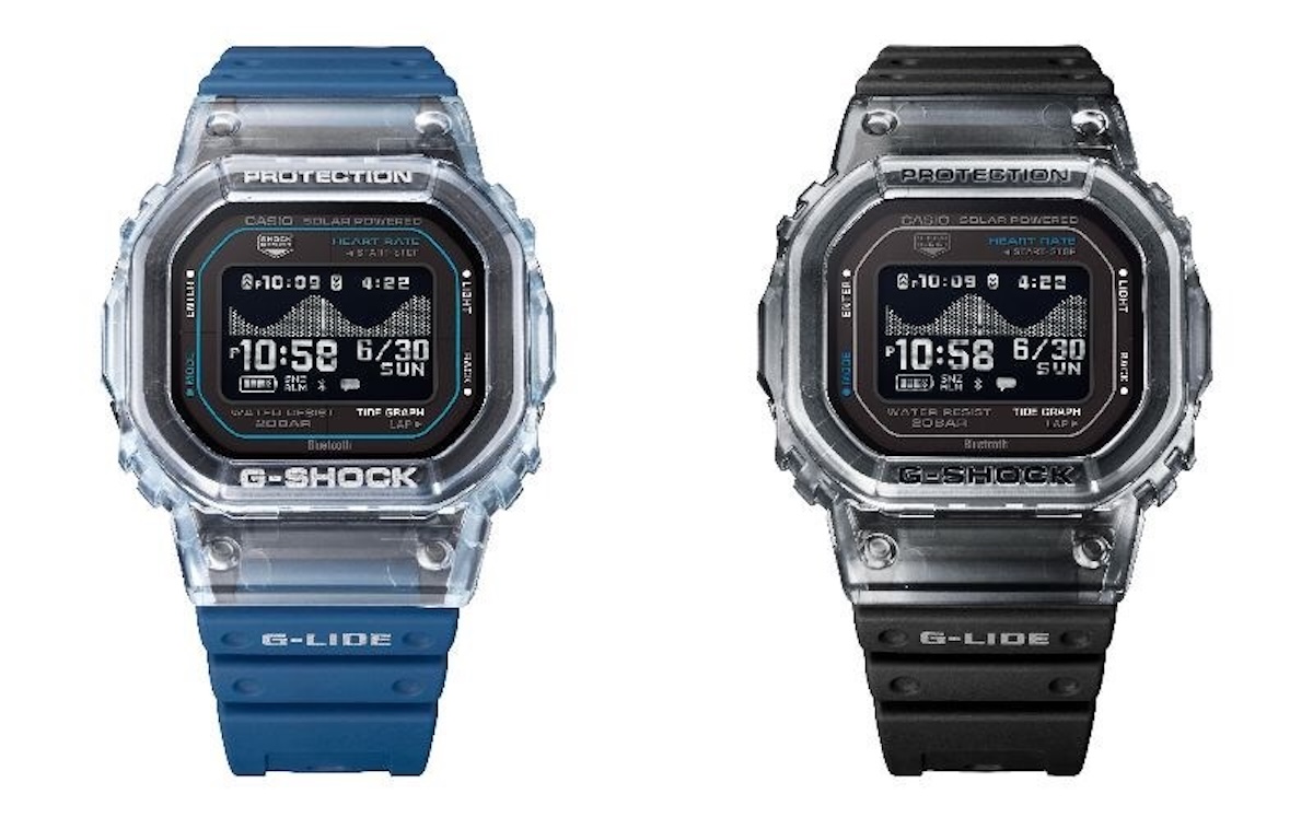 G-SHOCK G-LIDE GBX-H5600 in black and blue colorways