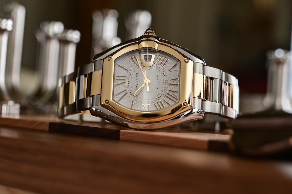 Cartier Roadster two-tone yellow gold and steel atmospheric