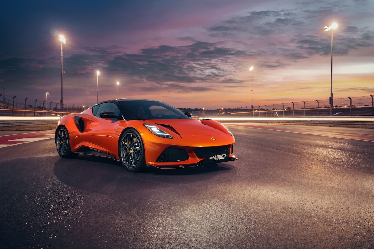 Lotus Emira 420 Sport Tangelo Orange rear view