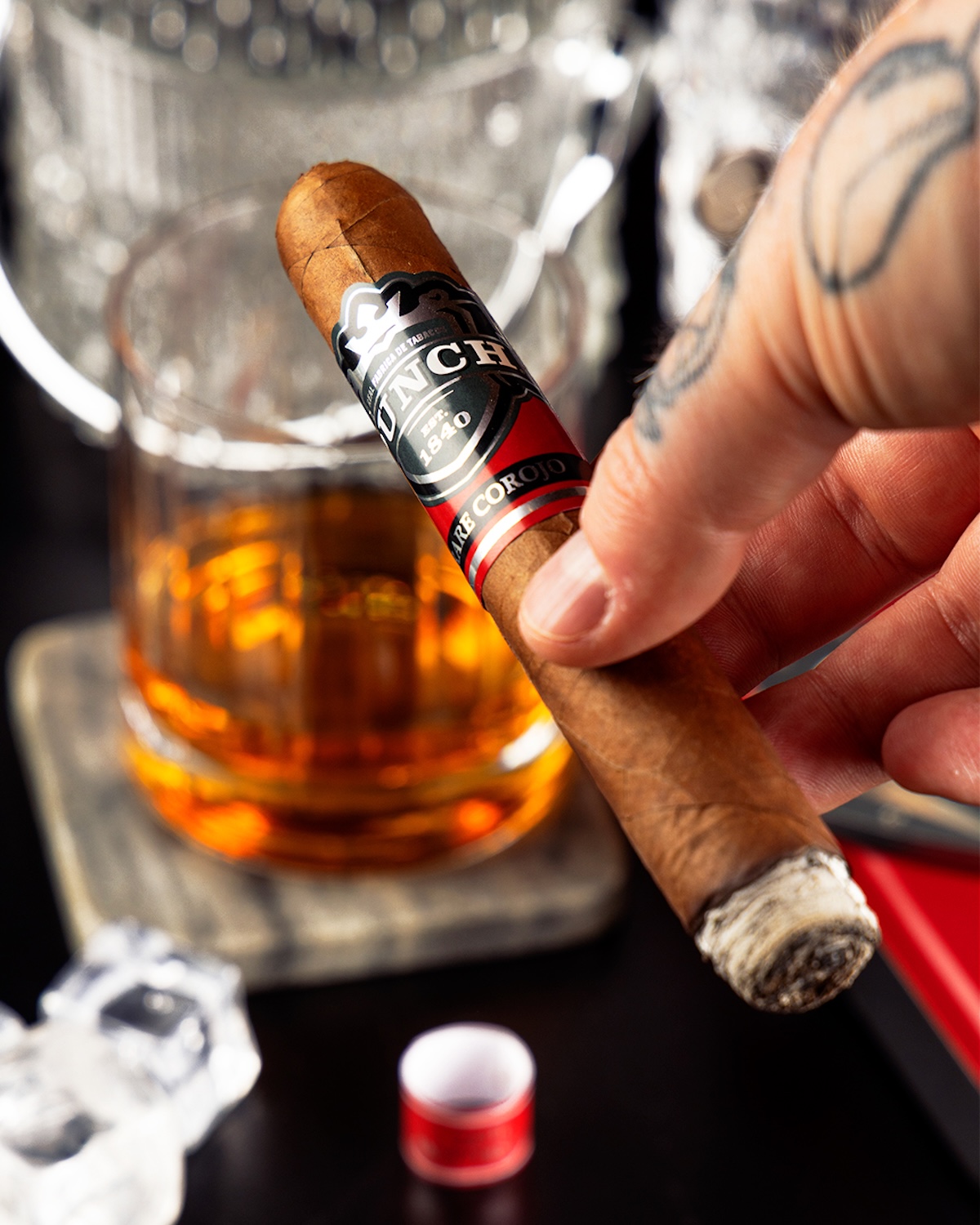 Punch Rare Corojo 25th Anniversary smoked with bourbon