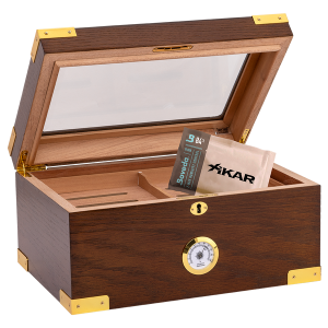 Humidor Supreme Milano Elegant Glasstop Humidor